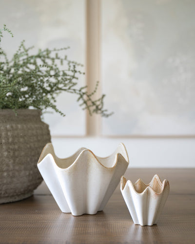 Dune Pleated Bowl Set - Sweet Water Decor - bowl