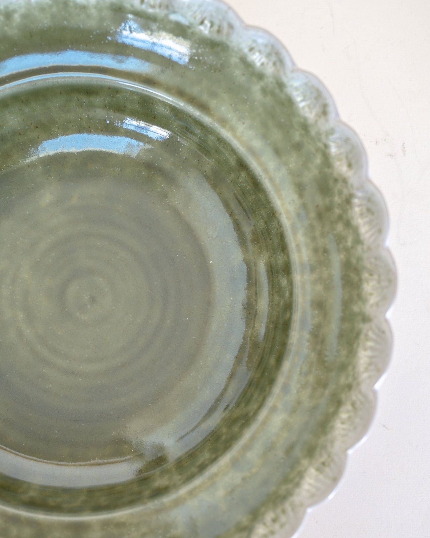 Verde Scalloped Bowl - Sweet Water Decor - bowl