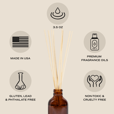 Pumpkin Spice Amber Reed Diffuser - Sweet Water Decor - Reed Diffusers