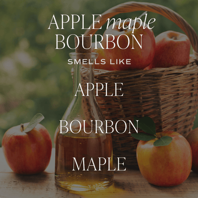 Apple Maple Bourbon Soy Candle - Tan Matte Jar - 15 oz (Sunday Brunch) - Sweet Water Decor - Candles