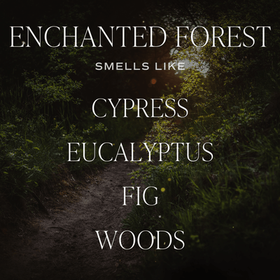 Enchanted Forest Soy Candle - Green Matte Jar - 15 oz (Cypress and Fig) - Sweet Water Decor - Candles
