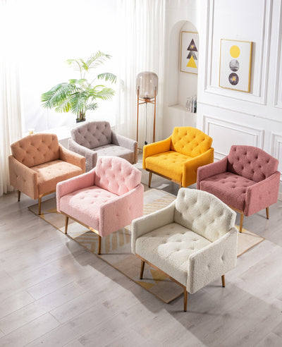 Walker Edison | Classic Modern Tufted Teddy Accent Chair - Sweet Water Decor - Chairs