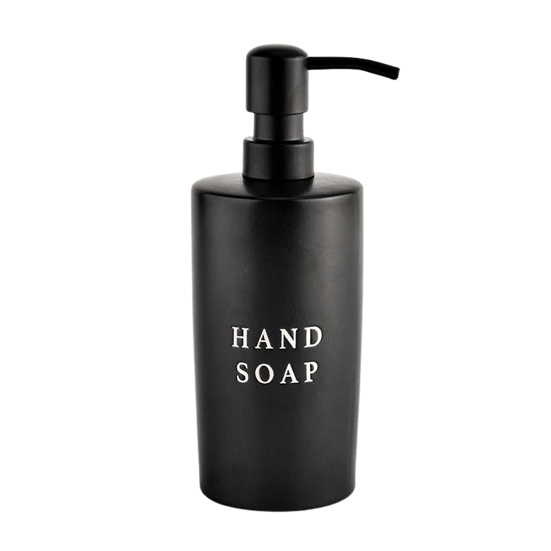 15oz Black Stoneware Hand Soap Dispenser - Sweet Water Decor - Dispensers