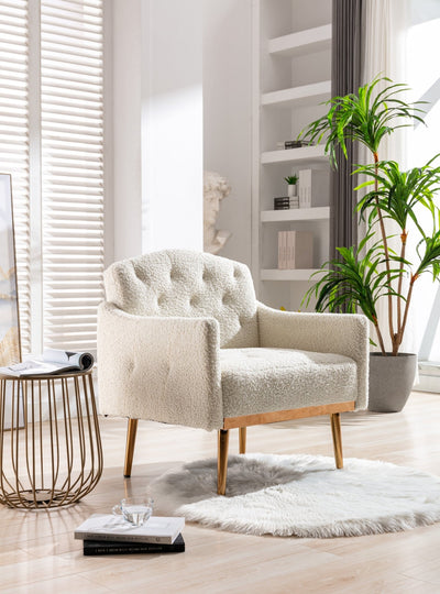 Walker Edison | Classic Modern Tufted Teddy Accent Chair - Sweet Water Decor - Chairs