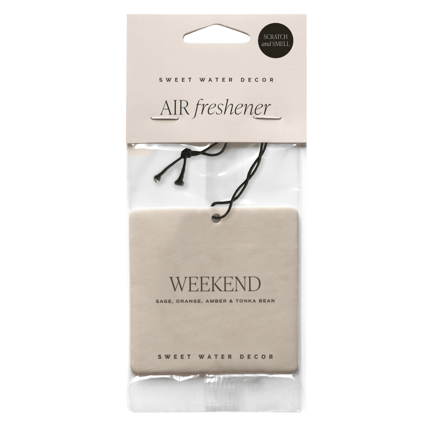 Weekend Hanging Air Freshener - Sweet Water Decor - Air Freshener