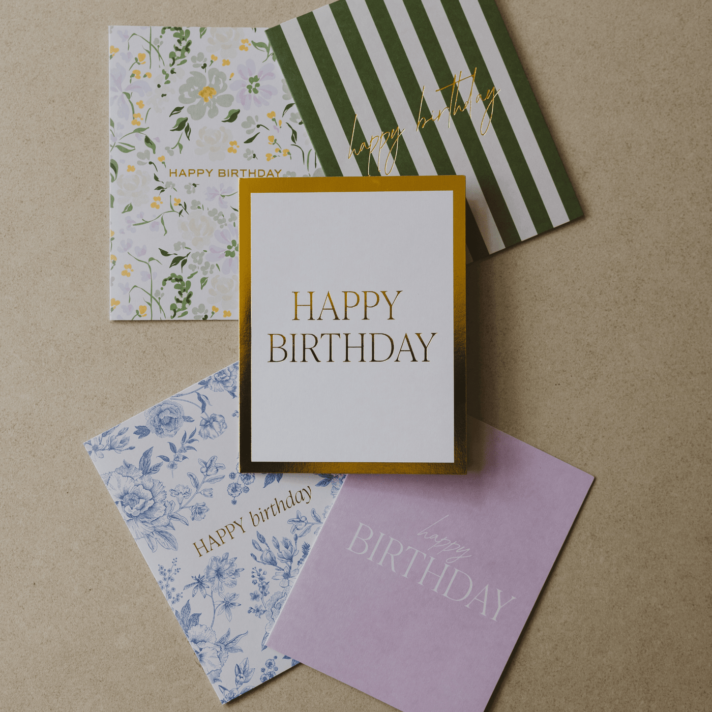 Assorted Happy Birthday Boxed Card Set - Pack of 12