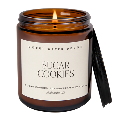 Sugar Cookies Soy Candle - Amber Jar - 9 oz