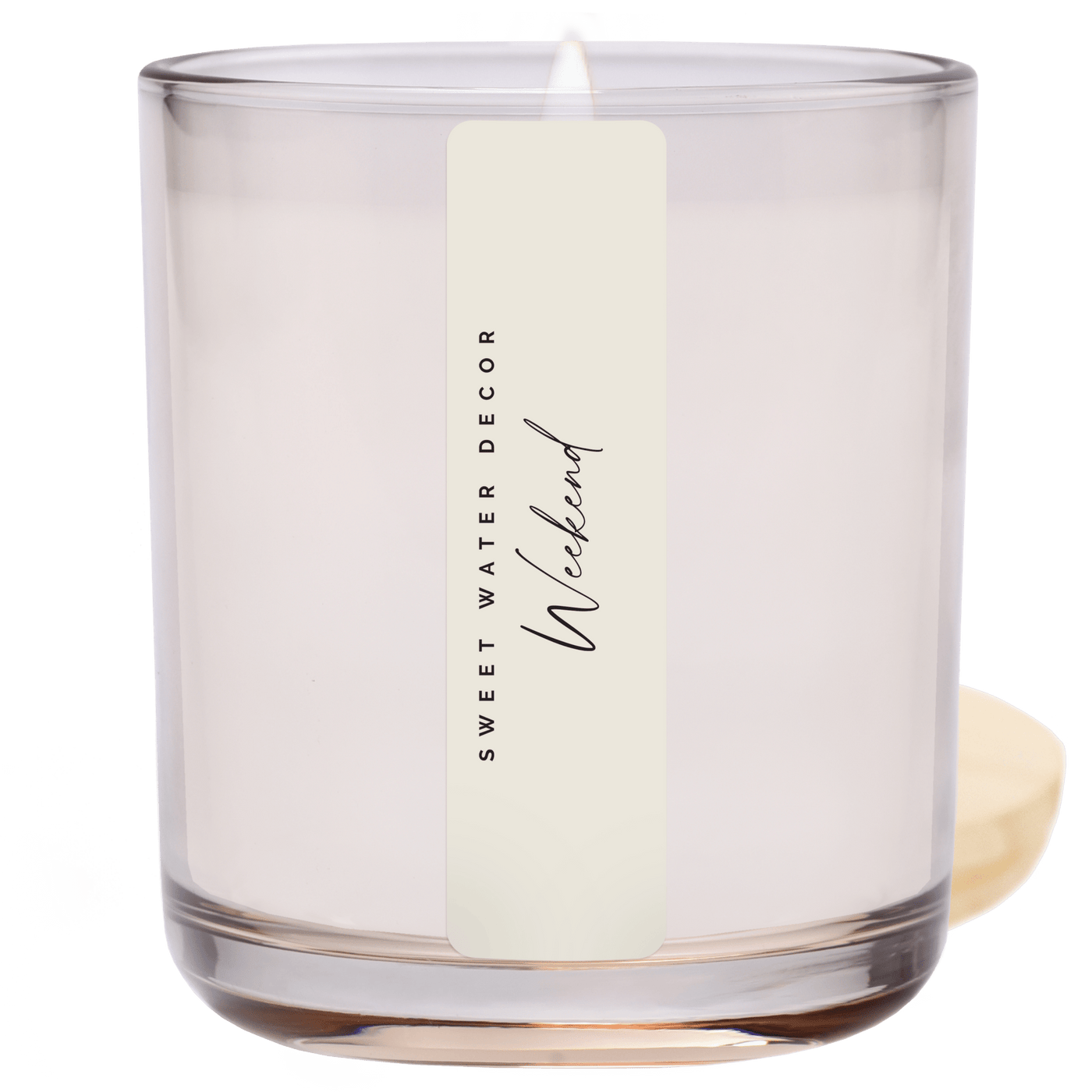 Weekend Soy Candle - Tinted Glass Jar - 12 oz - Sweet Water Decor - Candles