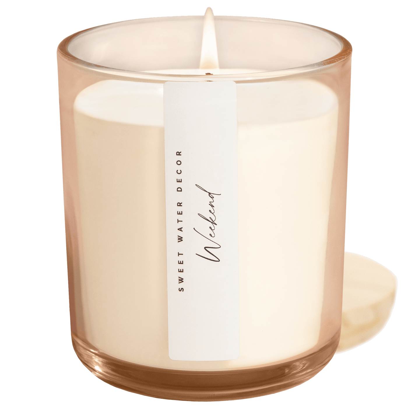 Weekend Soy Candle - Tinted Glass Jar - 12 oz - Sweet Water Decor - Candles