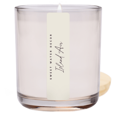 Island Air Soy Candle - Tinted Glass Jar - 12 oz - Sweet Water Decor - Candles