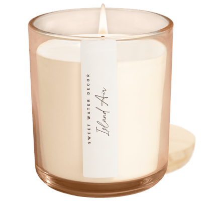 Island Air Soy Candle - Tinted Glass Jar - 12 oz - Sweet Water Decor - Candles