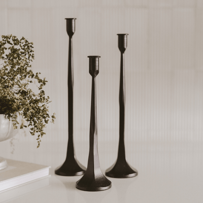 Cast Iron Taper Candle Holders - Sweet Water Decor - taper holder