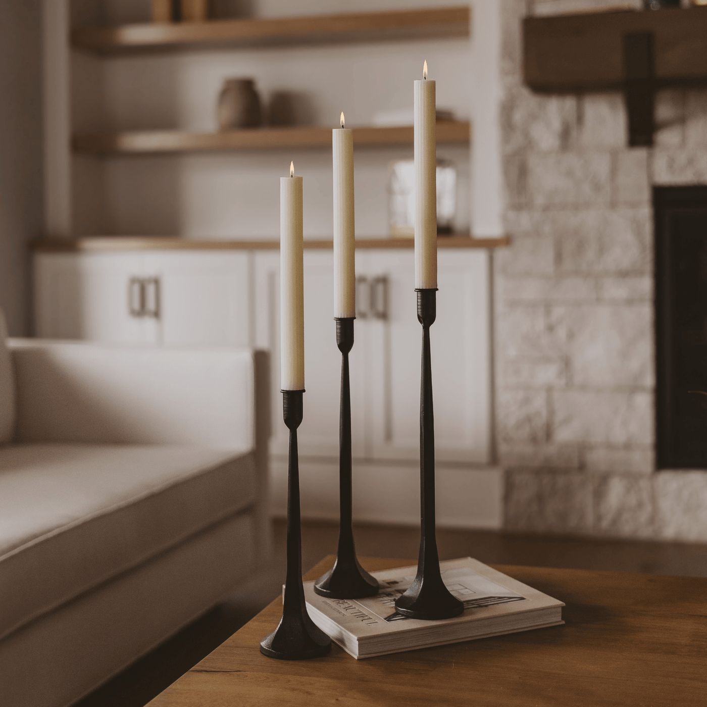 Cast Iron Taper Candle Holders - Sweet Water Decor - taper holder