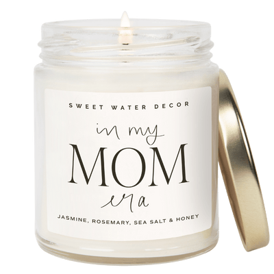 In My Mom Era Soy Candle - Clear Jar - 9 oz (Wildflowers and Salt) - Sweet Water Decor - Candles