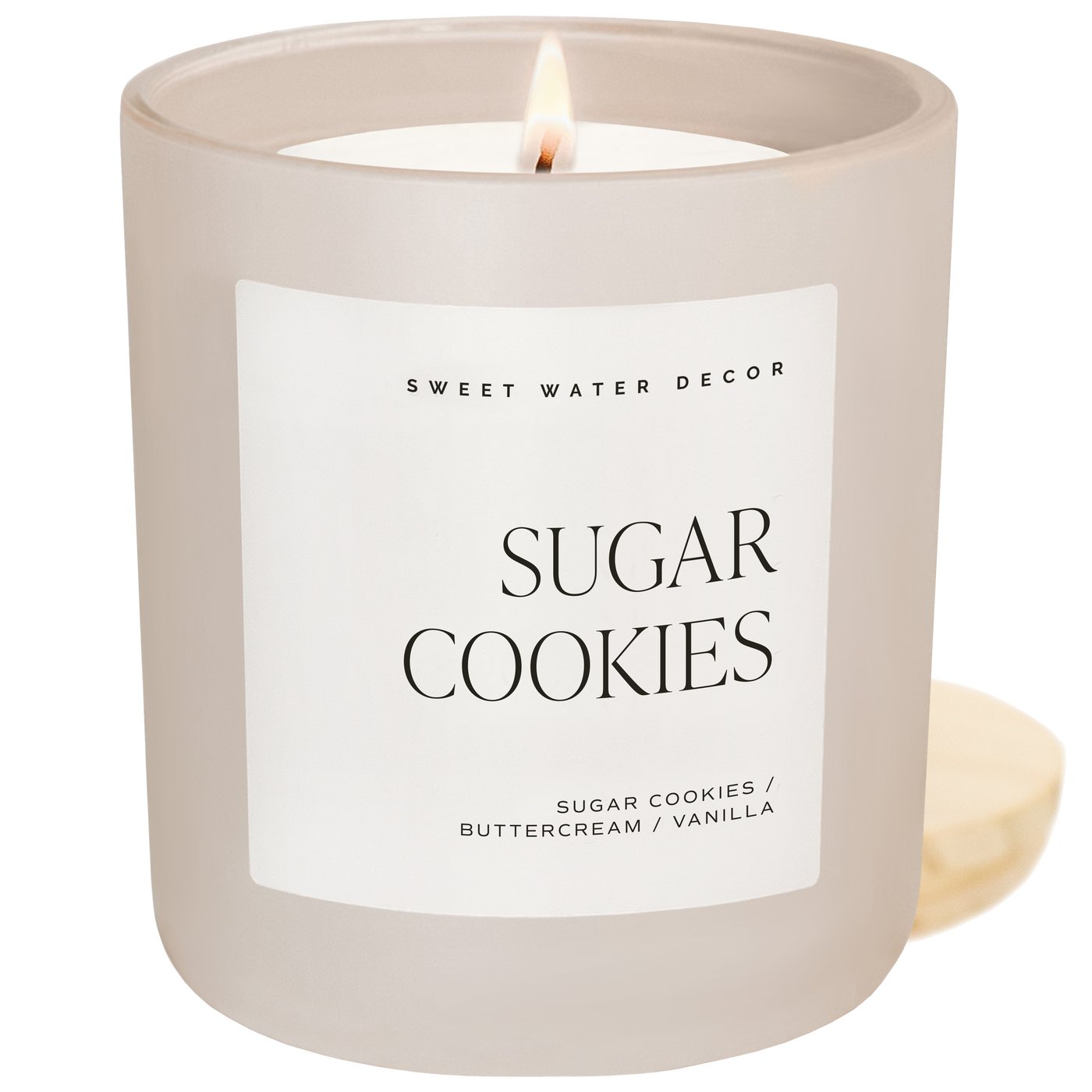 Sugar Cookies Soy Candle - Tan Matte Jar - 15 oz