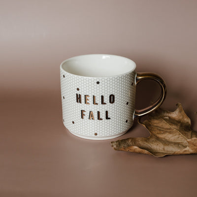 Hello Fall 17oz. Tile Coffee Mug - Sweet Water Decor - Coffee Mugs