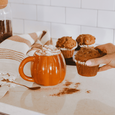 Orange Pumpkin 15oz. Figurine Coffee Mug - Sweet Water Decor - Coffee Mugs