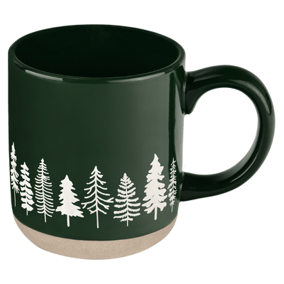 Pine Trees 14oz. Stoneware Coffee Mug - Sweet Water Decor - Coffee Mugs