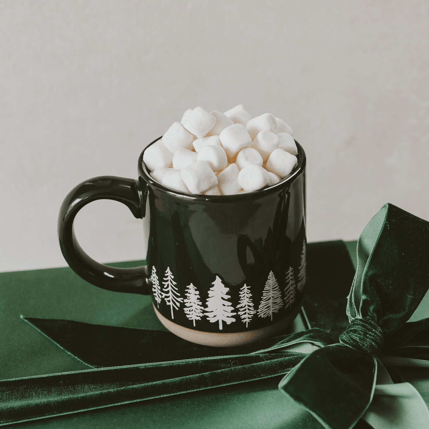 Pine Trees 14oz. Stoneware Coffee Mug - Sweet Water Decor - Coffee Mugs