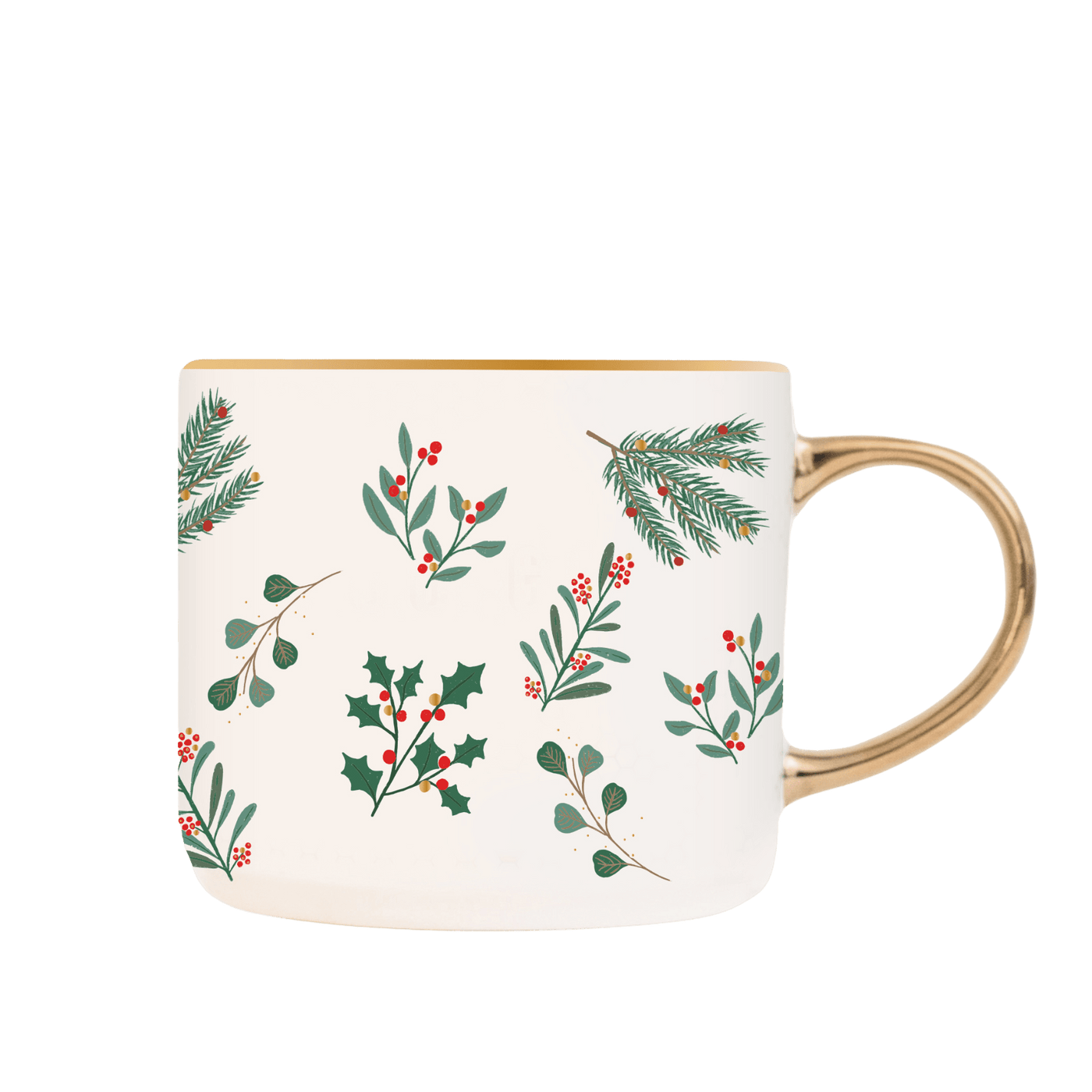 Holiday Greenery 17oz. Coffee Mug - Sweet Water Decor - Coffee Mugs