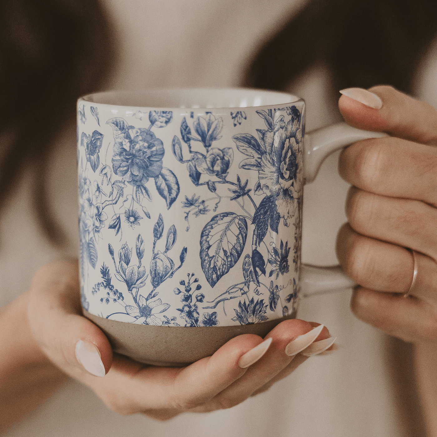 Blue Delft 14oz. Stoneware Coffee Mug