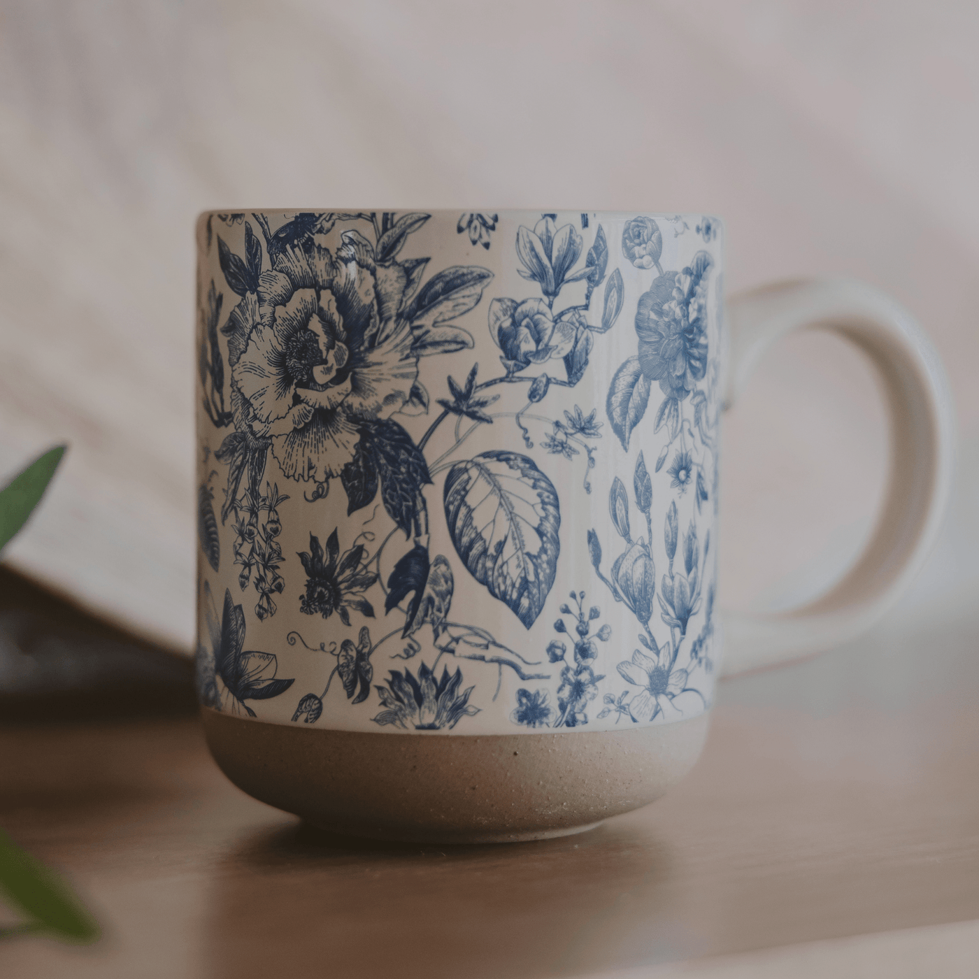 Blue Delft 14oz. Stoneware Coffee Mug - Sweet Water Decor - Coffee Mugs