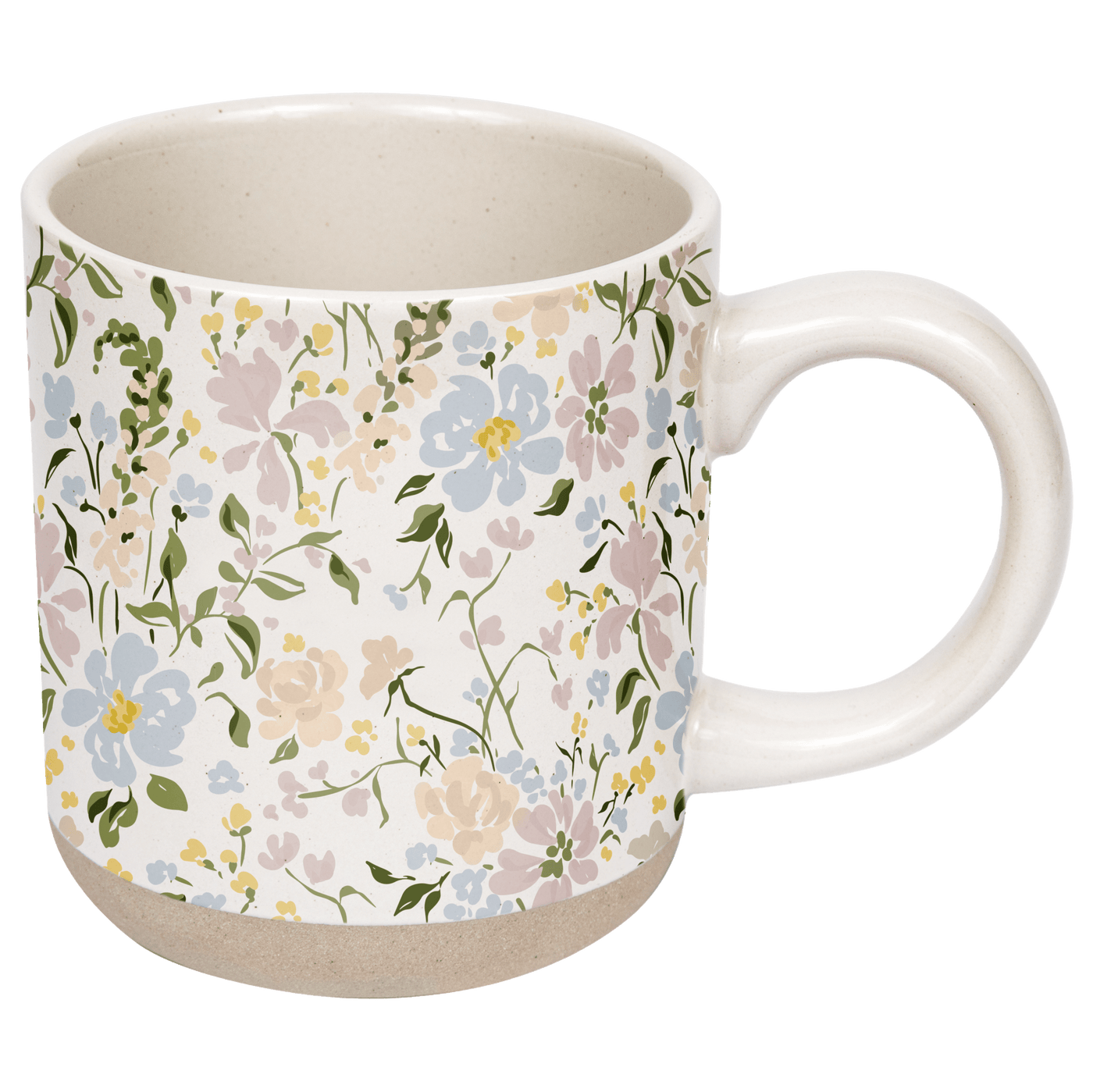 Floral 14oz. Stoneware Coffee Mug