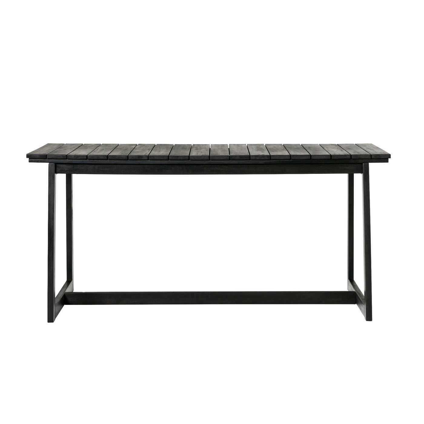 Cologne Modern Solid Wood Slat-Top Outdoor Dining Table