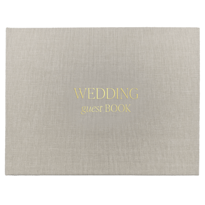 Tan Wedding Guestbook - Sweet Water Decor - Guestbook