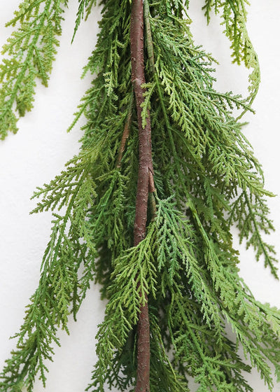 Real Touch Lebanon Cedar Holiday Table Garland - 48" - Sweet Water Decor - GARLAND