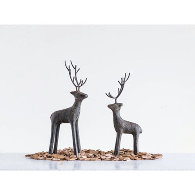 Cast Iron Deer set - Sweet Water Decor - decor