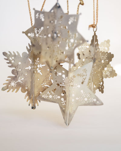 Metal Snowflake Ornaments - Sweet Water Decor - ornament