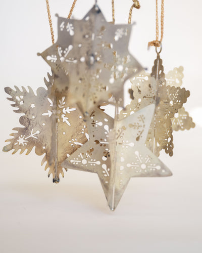 Metal Snowflake Ornaments