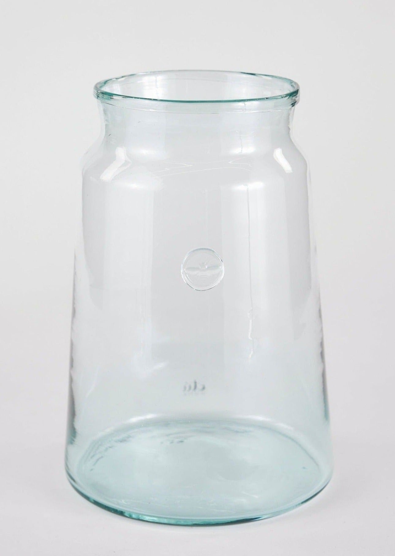 etúHOME Large French Mason Jar Vase - 14.25" Tall - Sweet Water Decor - Vases