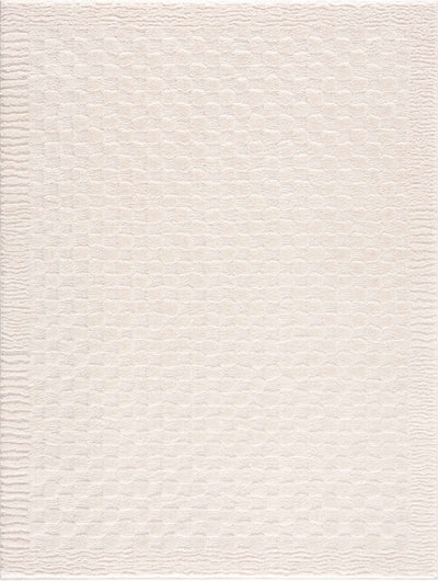 Leryn Ivory Checkered Area Rug - Sweet Water Decor - Rugs