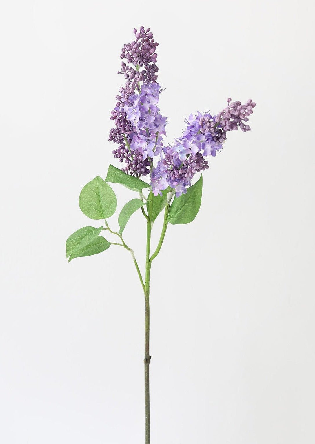 Purple Artificial Lilac Flower Stem - 34.5" - Sweet Water Decor - Faux Plant