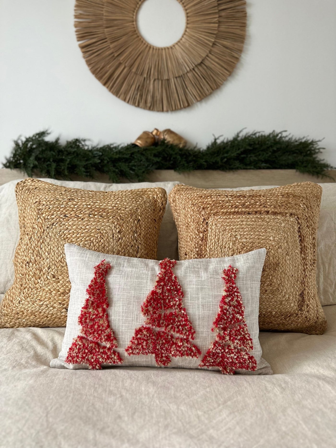 Merry Lumbar Pillow Cover - Sweet Water Decor - Pillow Cover