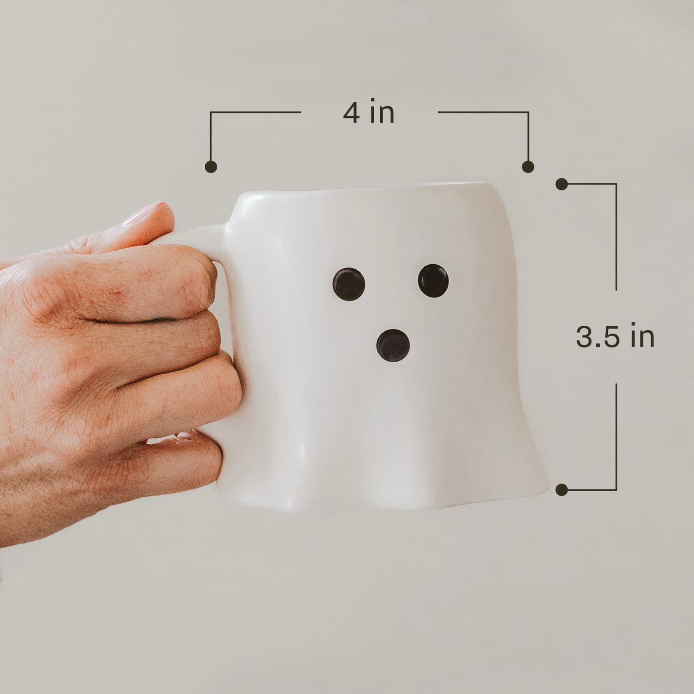 Ghost Face 12oz. Figurine Coffee Mug