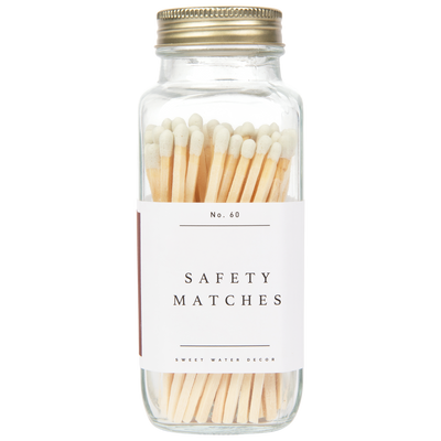 White Tip Safety Matches - 60 Count, 3.75"