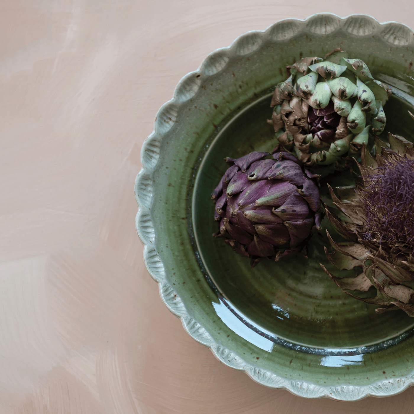 Verde Scalloped Bowl - Sweet Water Decor - bowl