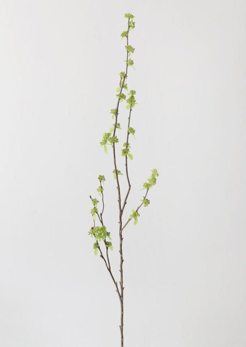 Artificial Branch with Green Buds - 40" - Sweet Water Decor - Faux Plant