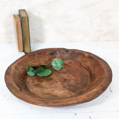 Hand - Carved Wood Bowl Large - Sweet Water Decor - Bowls