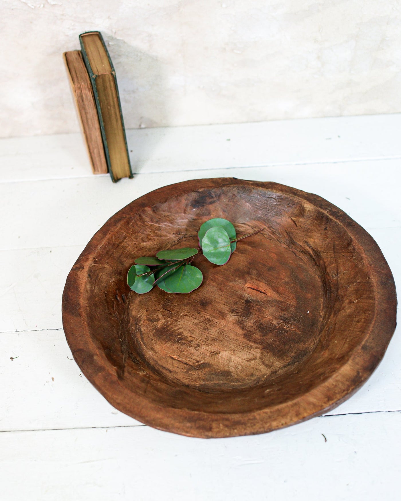 Hand - Carved Wood Bowl Large - Sweet Water Decor - Bowls