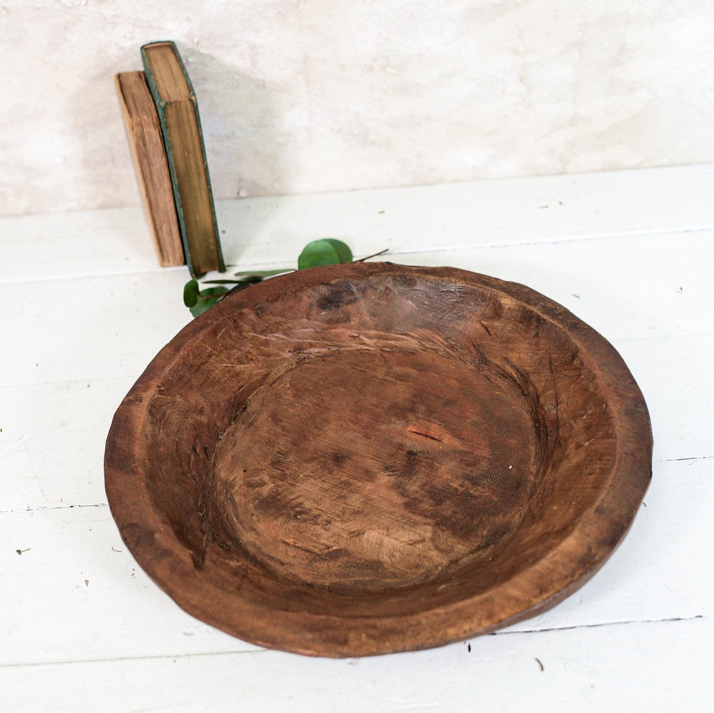 Hand - Carved Wood Bowl Large - Sweet Water Decor - Bowls