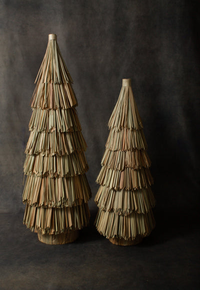 Hand - Woven Grass Tree set - Sweet Water Decor - Decorative Trees