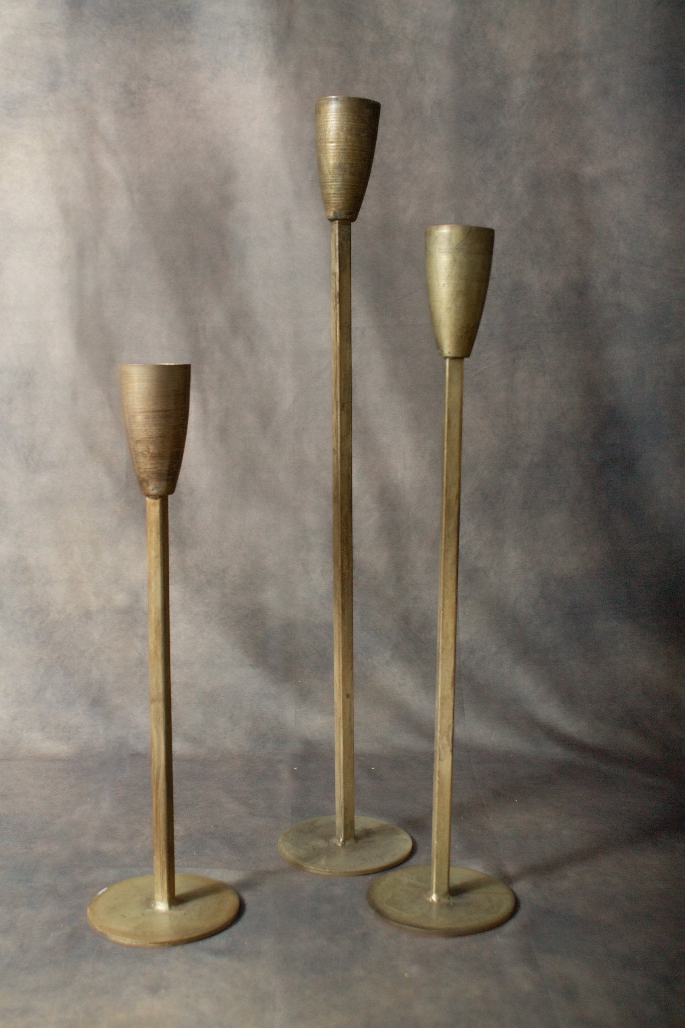 Antique Brass Candlestick Holder set - Sweet Water Decor - Candle holder