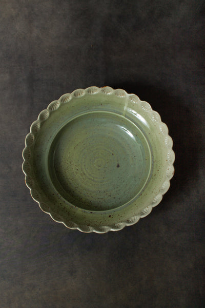 Verde Scalloped Bowl - Sweet Water Decor - bowl