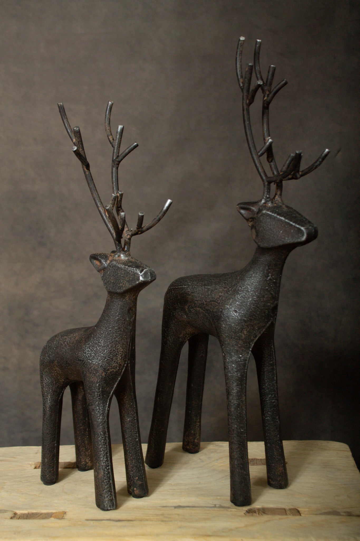 Cast Iron Deer set - Sweet Water Decor - decor