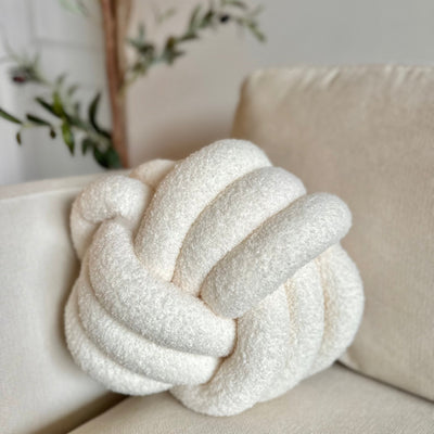 Knotted Plush Pillow - Sweet Water Decor - Pillow