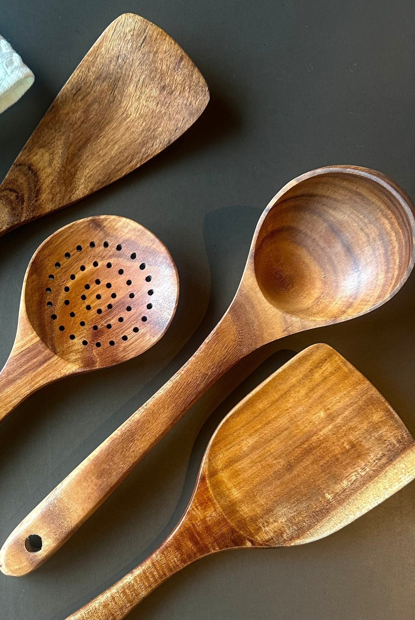 Teak Wooden Utensils, Set of 4 - Sweet Water Decor - Utensils